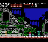 une photo d'Ã©cran de Castlevania 3 - Dracula s Curse sur Nintendo Nes